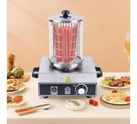 Mermajestic Chauffe-saucisses - 220 V - 350 W - En acier inoxydable - Chauffe-saucisses 30 à 85 °C - Température réglable - Pour boulangeries - 16 x 21,5 cm