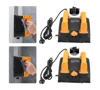 Mermajestic Fraise à béton électrique 1200 W, 1000-4000 tr/min, fraiseuse de nettoyage portable, avec 26 lames, profondeur de rabotage de 1 à 4 mm, largeur 15 cm, raboteuse murale, profondeur réglable