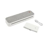 Mermajestic Imprimante Thermique A4, imprimante Mobile A4, avec Bluetooth et Batterie 2600 mAh pour Windows/Mac iOS Android, Mini imprimante sans Encre pour Documents, Photos, modèles