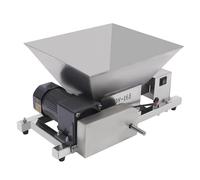 Mermajestic Moulin à fruits électrique - 60 W - 4 l - En acier inoxydable - Presse à pommes - Moulin à maïs - Moulin à fruits - Moulin à maïs - Presse à fruits - Pour moudre des fruits, du pain et du