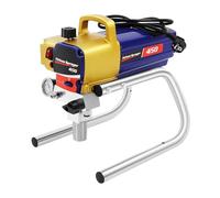 Mermajestic Pulvérisateur électrique haute pression Airless 1500 W avec pompe en acier inoxydable et régulateur de pression, système de pulvérisation de peinture pour l'intérieur et l'extérieur