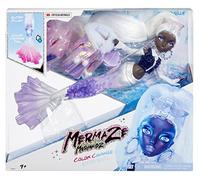 Mermaze Mermaidz Winter Waves - CRYSTABELLA - Avec 1 poupée sirène, 1 nageoire avec changement de couleur, 1 queue remplie de paillettes & accessoires - Dès 4 ans