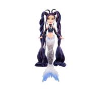 Mermaze Mermaidz Winter Waves - NERA - Avec 1 poupée sirène, 1 nageoire avec changement de couleur, 1 queue remplie de paillettes & accessoires - Dès 4 ans