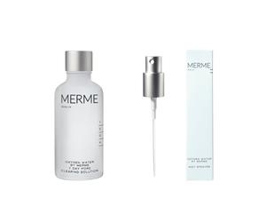 MERME Berlin Oxygen Water - Toner Clarificateur de Pores avec Microbulles d'Oxygène, Réduit les impuretés & Rafraîchit la Peau - Kit 50 ml - Avec Mister
