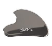 MERME Berlin Stainless Steel Gua Sha - Outil de massage facial ergonomique pour le drainage lymphatique, la fermeté et l’éclat, en acier inoxydable résistant à la rouille