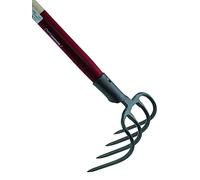 MERMIER Croc à fumier 4 dents - Avec manche bois 1,3 m, Longueur des dents (cm) : 19