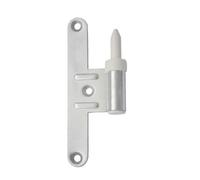 Paumelle mâle HB130 - Réglable - Gauche - Zingué argent - Lame centrée - M-789261