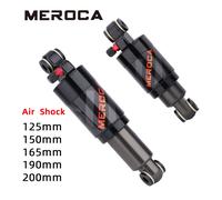 MEROCA VTT amortisseur d'air 125mm/150mm/165mm/190mm/200mm Scooter alliage vtt pliant vélo arrière amortisseur pièces de cyclisme 125mm
