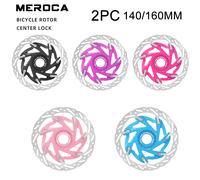 MEROCA XR - Rotor de verrouillage central de vélo ultraléger 140mm/160mm, pour vélo de montagne et de route, frein à disque avec Dissipation thermique RED-160-2PC