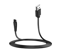 MEROM Câble de charge compatible avec les tondeuses à cheveux professionnelles Hatteker RFC-588 RFC-598 RFC-690 RFC-692 RFC-696 RSCX-9598 RSCX-7568 Bloc d'alimentation