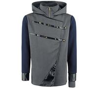 Meroncourt Dishonored 2 Corvo 'Stealth' Hoodie Sweat à Capuche, Gris (Grey Grey), M Homme