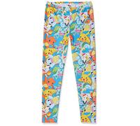 Meroncourt Women's All-Over Fighting Pokemon Characters Print Legging, Medium, Multi-Colour, Bleu, W29/L33 Femme