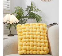 MEROPE, Coussin de Soutien Nœuds Polyester/Élasthanne, 40 cm, Jaune, 1 Pack