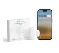 Meross Détecteur Connecté pour Portes et Fenêtres (sans HUB), Mini Capteur de Porte et Fenêtre WiFi, Compatible avec Apple Home, Alexa et Google Home, Détecteur d'Alarme Antivol, Nécessite Meross Hub