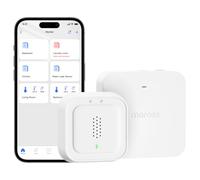 Meross Détecteur de Fuite d'eau Connecté avec HUB | Capteur de Fuite d'eau Wi-FI IP66 et 100 DB | Compatible avec Apple Home et Alexa et Google Home | pour la Cuisine, Salle de Bains et Cantine
