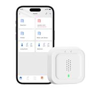Meross Détecteur de Fuite d'eau Connecté | HUB REQUIS | Capteur de Fuite d'eau Wi-FI IP66 et 100 DB | Compatible avec Apple Home, Alexa et Google Home | pour la Cuisine, Salle de Bains et Cantine