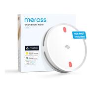 Meross Détecteur de fumée connecté WiFi, Alarme Incendie Intelligente sans Fil avec LED Rouge d’évacuation, Conforme EN14604, Compatible Apple Home, Home Assistant (Hub requis)
