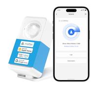 Meross Détecteur de Présence Intelligent, Détecteur de Mouvement 3 en 1 (Radar+PIR+Lumière) Compatible avec Matter, Apple HomeKit, Alexa et Google Home, Distance de Détection 12m à 360° et Alarme Liée