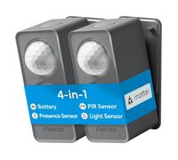 Meross Détecteur de présence Matter Over Thread, détecteur de Mouvement et capteur de présence avec Radar mmWave, PIR et capteur de lumière, détection à 3 Zones, Compatible avec Home Assistant