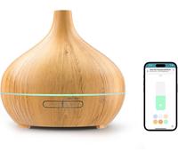 Meross Diffuseur D'huiles Essentielles Connecté, Diffuseur D'arôme Wifi Ultrasonique Compatible Avec Homekit, Alexa Et Google Home, Sans Bpa Avec Rgb Led, Commande Vocale Et Contrôle À Distance