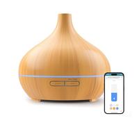 Meross Diffuseur d'Huiles Essentielles Connecté, Diffuseur d'Arôme WiFi Ultrasonique Compatible avec HomeKit, Alexa et Google Home, sans BPA avec RGB LED, Commande Vocale et Contrôle à Distance