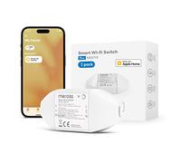 Meross Interrupteur Connecté, Interrupteur WiFi Intelligent Compatible avec Apple HomeKit, Siri, Alexa et Google Home, 10A DIY Commutateur avec Commande Vocale, Contrôle à Distance, Fonction du Temps