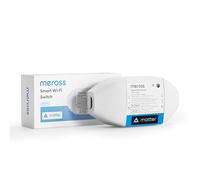 Meross Interrupteur Connecté Matter, 16A Interrupteur WiFi avec Matter Simple Setup (MSS) et Suivi de Consommation d'Énergie, Commutateur Universel DIY Compatible avec Apple Home, Alexa et Google Home