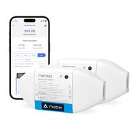 Meross Interrupteur Connecté, Matter, Commande Vocale, 2 pcs, 2,4GHz, 16 A | Interrupteur WiFi avec Suivi de Consommation avec Contrôle à Distance, Matter Simple Setup (MSS), Compatible Home Assistant