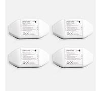 Meross Interrupteur Connecté WiFi, 10A DIY Interrupteur Intelligent Compatible avec Alexa, Google Home et SmartThings, Lot de 4 Commutateurs WiFi avec Commande Vocale et Contrôle à Distance