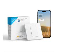 Meross Interrupteur Va et Vient WiFi(FIL NEUTRE REQUIS),Interrupteur à 2 Voies Intelligent Compatible avec Apple HomeKit,Siri, Alexa,Google Home et SmartThings, Contrôle à Distance et Commande Vocale