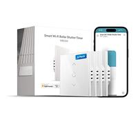 Meross Interrupteur Volet Roulant Connecté Compatible avec HomeKit, Alexa et Google Home, WiFi Interrupteur de Rideau Tactile (FIL NEUTRE REQUIS), Contrôle Local, Contrôle Vocal & à Distance, 4 pcs