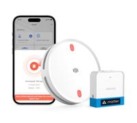 Meross Matter Détecteur de fumée avec Hub MSH450, Alarme de fumée WiFi