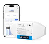 Meross Matter Interrupteur Connecté avec Suivi de Consommation, Google Home