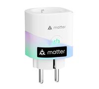Meross Matter Prise Connectée Type F, 16A Prise WiFi avec Suivi de Consommation Compatible Apple Home, Alexa et Google Home, Économie d’Énergie et Contrôle à Distance