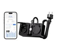 Meross Multiprise Connectée Extérieure (Type F), Prise WiFi Étanche IP44 Compatible avec Apple Home, Alexa et Google Home, Suivi de Consommation d'Énergie, Commande Vocale et Contrôle à Distance