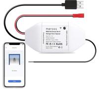 Meross Ouvre-Porte de Garage WiFi Intelligent avec Notifications | Compatible avec Alexa et Google, Contrôle Universel du Garage avec Commande Vocale, Minuterie et Fermeture Automatique