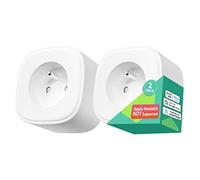 meross Prise Connectée (FR), 16A Prise WiFi Compatible avec Alexa et Google Home, Lot de 2 Prises Intelligentes avec Suivi de Consommation, Commande Vocale, Contrôle à Distance et Fonction de Temps
