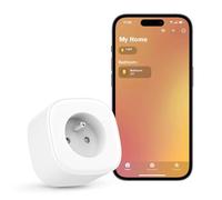 Meross Prise Connectée (Type E), 16A Prise WiFi Compatible avec Apple HomeKit, Amazon Alexa et Google Home, Prise Intelligente avec Commande Vocale, Contrôle à Distance et Fonction de Temps