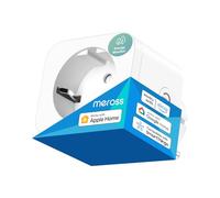 Meross Prise Connectée (Type F), 16A Prise WiFi Compatible avec Apple HomeKit, Alexa et Google Home, Prise Intelligente avec Mesure de Consommation Électrique, Commande Vocale et Contrôle à Distance