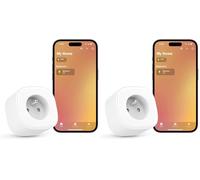 Meross Prise Connectée WiFi, Prise Intelligente avec Commande Vocale, Contrôle à Distance et Fonction de Temps, Fonctionne avec Alexa, Apple HomeKit et Google Home (Lot de 2)