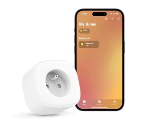 Meross Prise Connectée WiFi, Prise Intelligente avec Commande Vocale, Contrôle à Distance et Fonction de Temps, Fonctionne avec Alexa, Apple HomeKit et Google Home