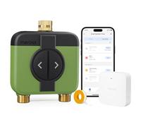 meross MST200 - Programmateur Arrosage WiFi 2 Voies | Arrosage Automatique & Contrôle à Distance | Report Pluie & Suivi Conso d'eau | Compatible avec Apple Home, Alexa et Google Home