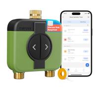 Meross Programmateur Arrosage WiFi 2 Voies MST200 | Hub MSH450/MSH400 Requis | Arrosage Automatique & Retard de Pluie | Suivi de Consommation d'eau | Compatible avec HomeKit, Alexa et Google Home