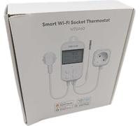 Meross Prise Thermostat Connectée, 16A 3680W Régulateur de Température WiFi pour Chauffage et Refroidissement, Compatible avec HomeKit, Alexa et Google Home, Commande Vocale et Contrôle à Distance