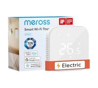 Meross Thermostat Chauffage Électrique Connecté | Programmation, Détection de Fenêtre, Commande Vocale et Contrôle à Distance, Compatible avec Alexa et Google Home