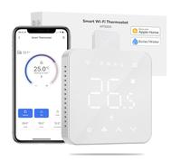 Meross Thermostat Connecté WiFi Mural pour Chaudière et Chauffage au Sol | Thermostat Intelligent Compatible avec HomeKit, Alexa et Google Home, Commande Vocale et Contrôle à Distance via Application