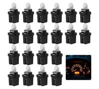 MERQUU Ampoule Tableau De Bord Voiture, 20 Pièces 12V2W Ampoule Compteur pour Twingo, Am poule T5 Jaune Clair, Am poule T5 Led pour Voiture, Moto Remplacement Éclairage Compteur Vitesse Jauge Cluster