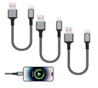 MERQUU Cable pour Lightning, 3 pièces Cable Chargeur pour Iphone, C abl e pour Iphone, Ca bl e pour Iphone 13, USB Vers pour Lightning, pour iPhone 14, 13, 12, 11 pour Pro Max, pour Mini.