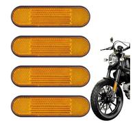 MERQUU Catadioptre Moto Homologué E4, 4 Pièces Catadioptre Moto, Catadioptre De Fourreau D’Amortisseur, Catadioptre Fourche Scooter, Catadioptres Autocollants pour Moto vélo Scooter