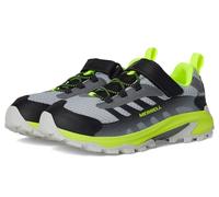 Merrell Chaussures de randonnée imperméables Moab Speed 2 Low avec Fermeture Alternative Unisexe pour Enfant, Gris/Noir/Citron, 11 Big Kid